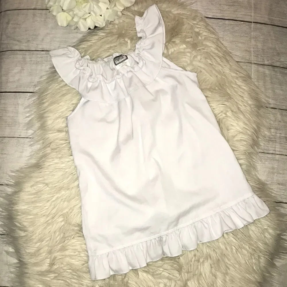 Shrimp and Grits Kids Girl Ruffle Tunic Top